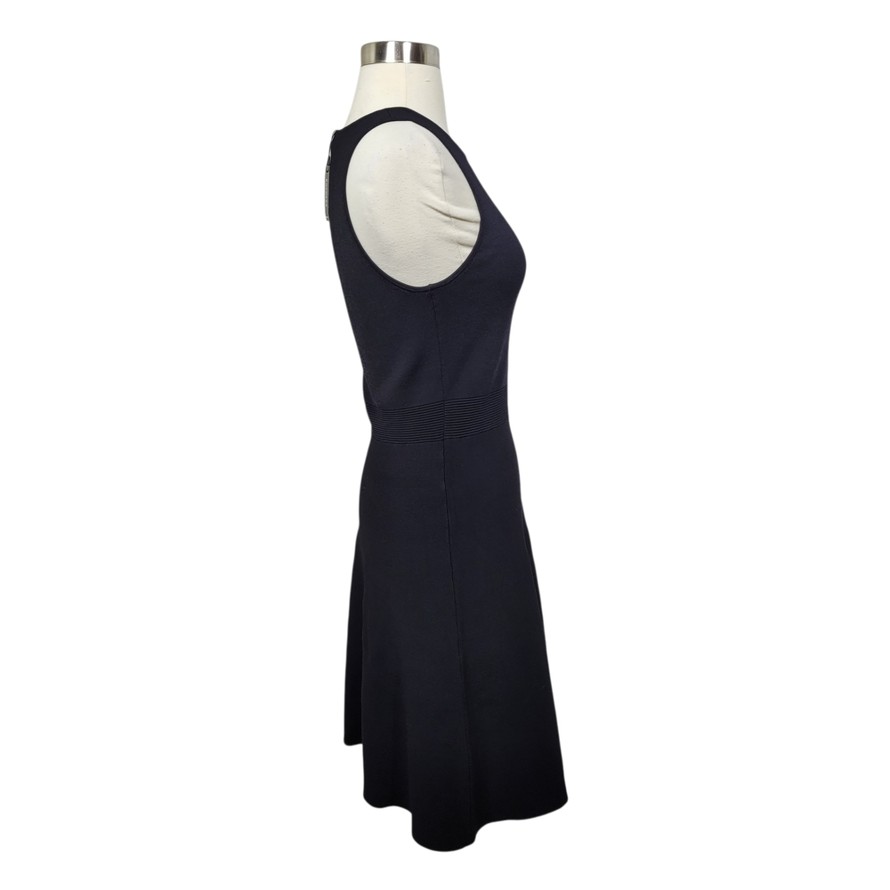 NWT Express Black Sleeveless LBD Fit & Flare Knee Length Skater Dress Size Small - Picture 5 of 8